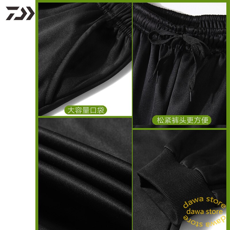 Daiwa Thermische Vissen Broek Mannen Herfst Winter Winddicht Polyester Vissen Kleding Zwart Wandelen Outdoor Ademend Vis Kleding