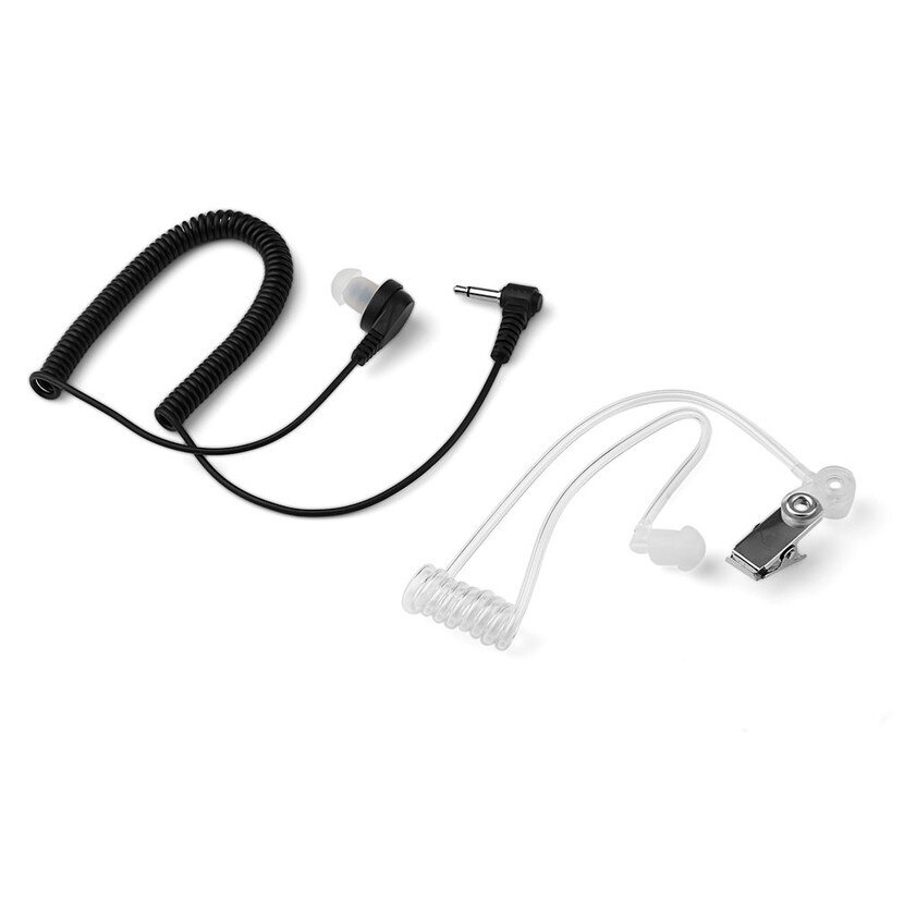 Oortelefoon Gewone 3.5Mm Enkele Luisteren/Ontvangen Alleen Covert Akoestische Buis Oortelefoon Headset Voor Twee Manier Radio Speaker Microfoon