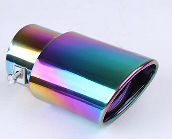 Universal bilar avgassystem ljuddämpare spets rostfritt stål rör krom trim modifierad bil bak bakre tail liner tillbehör: 1