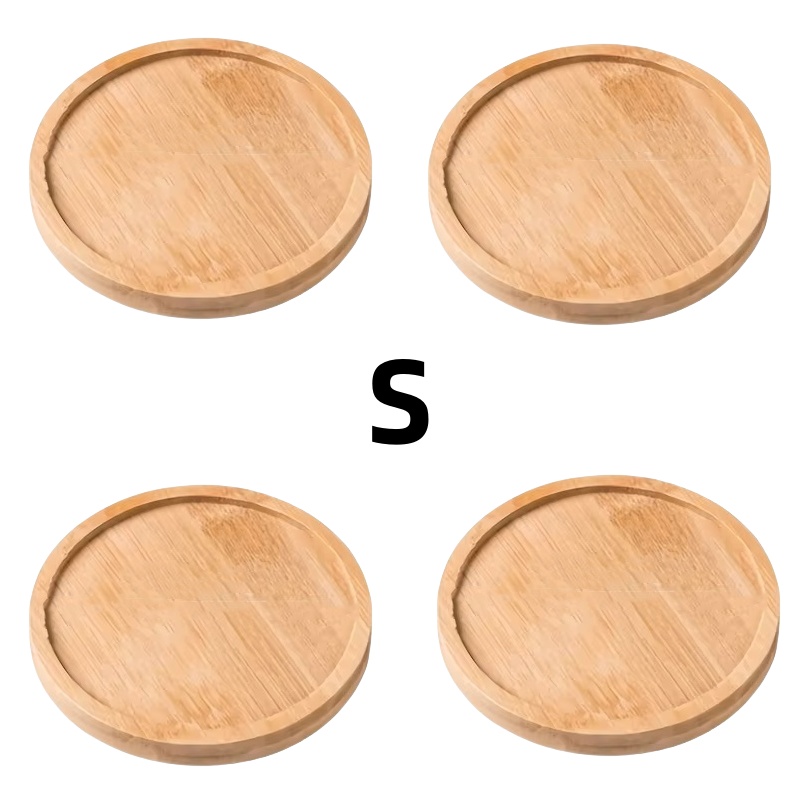 Houten pallet rechthoekige basis waterbak wastafelsteun rond klein chassis wastafelkussen waterdicht bamboe dienblad: Bruin