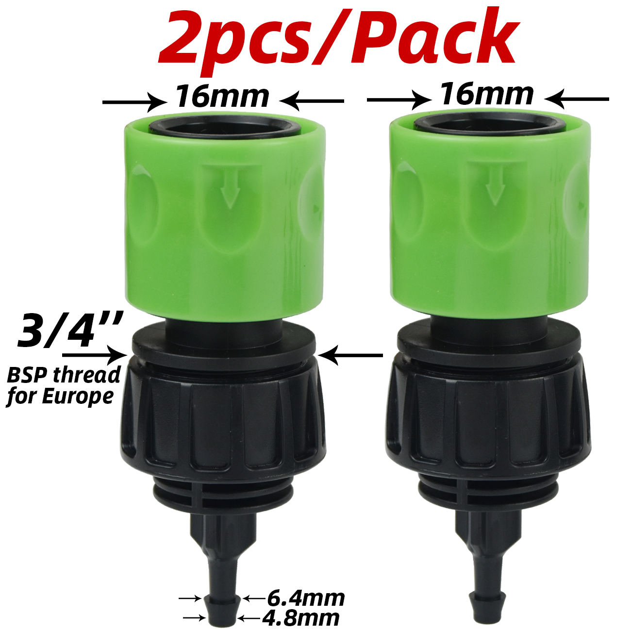 Kesla 1pc kranadapter 1- veis 2- -veis 4- -veis splitter dryppvanning hage 1/4 -tommers slange automatisk vanningssystemsett bonsai potteplante: Lilla
