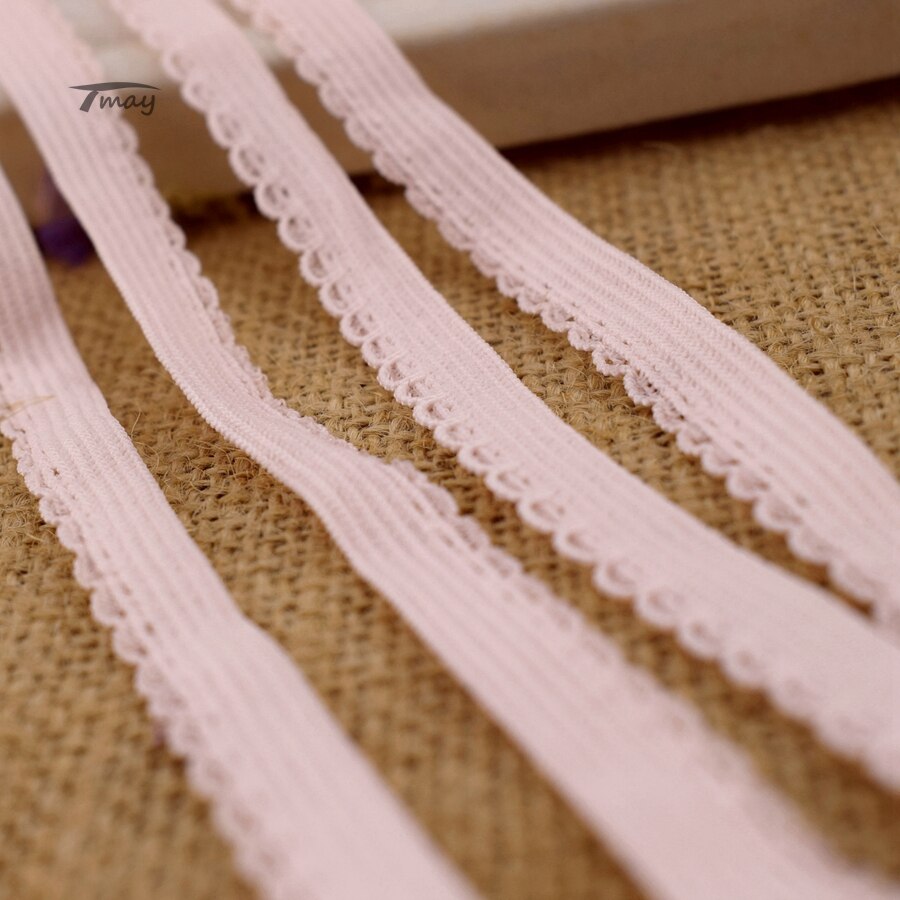 #1467 Licht roze kleur elastiekjes voor Ondergoed Broek Beha Kant Stof Stretch rand Lint elastiekjes Singels Riem band