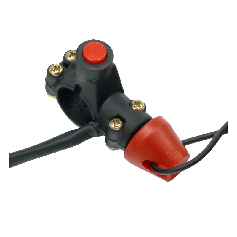 MotoLovee Motorcycle Safety Black Universal Engine Stop Tether Lanyard Closed Kill Switch For Quad Bike