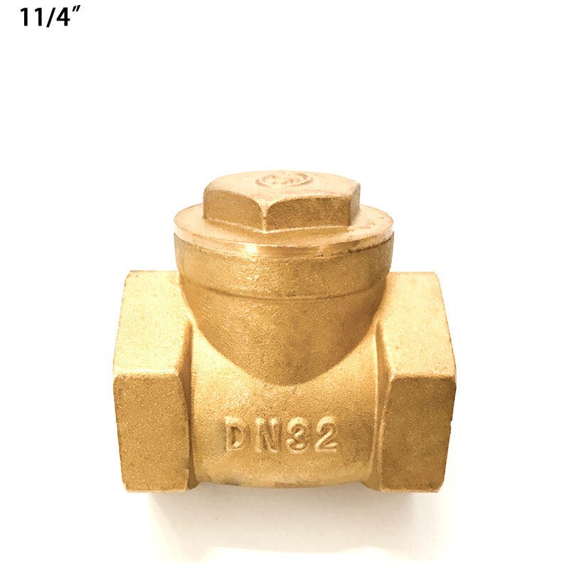 Válvula antirretorno de boca de alambre de latón Horizontal, rosca hembra de cobre completa, 1/2 &quot;, 3/4&quot;, 1 &quot;, 2&quot;