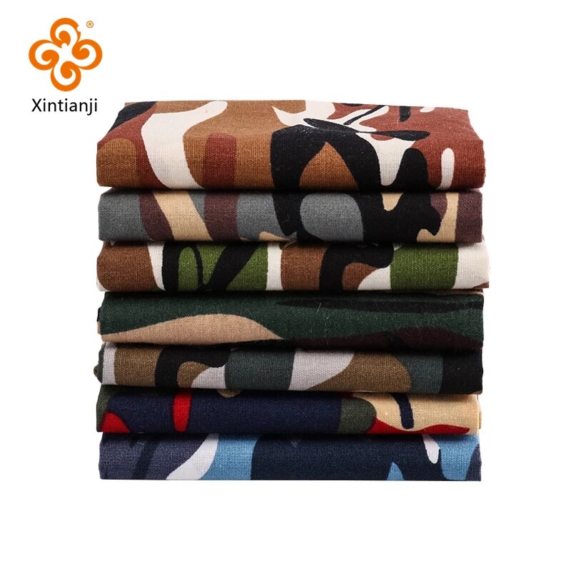 Tela de camuflaje de algodón de yardas, , tela de popelina para ropa de hombre 45*145 cm/unids TJ1343