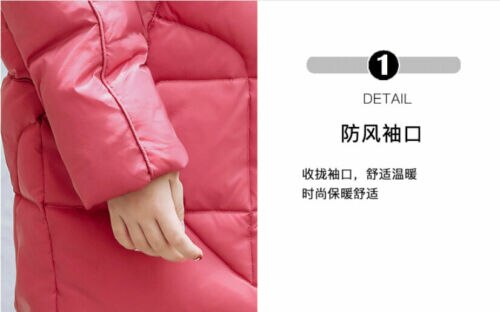 Kids Meisjes Duck Donsjack Down Jas Puffer Jas Parka Bovenkleding Warme Jassen