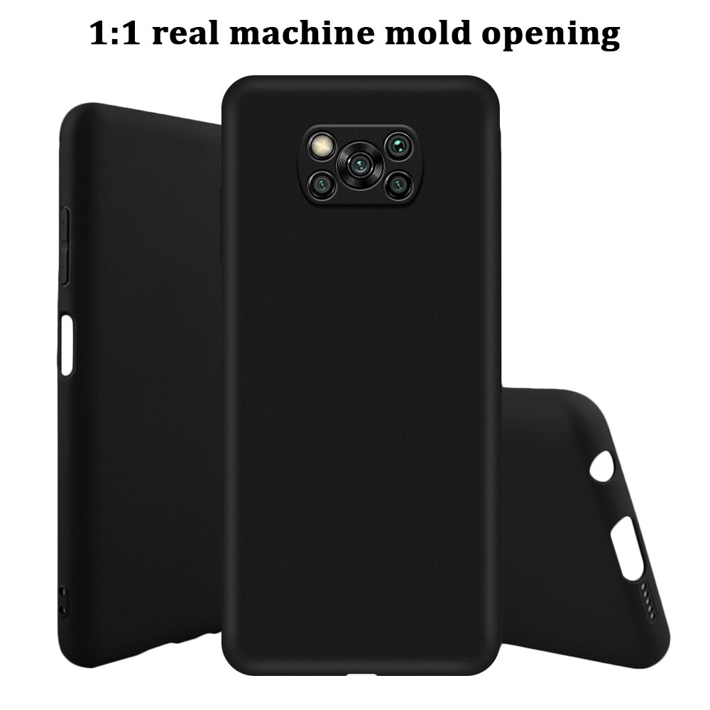 Para xiaomi poco x3 caso capa poco f2 pro x2 matte silicone tpu macio à prova de choque pára protetor caso do telefone em poco x3 nfc