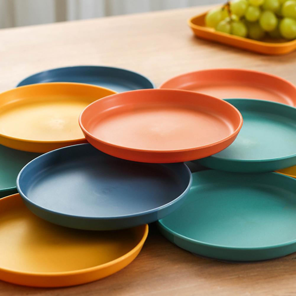 60%HOT6-Inch Dinner Plate Food-grade Stackable Plastic Round Serving Dishes for Kitchen