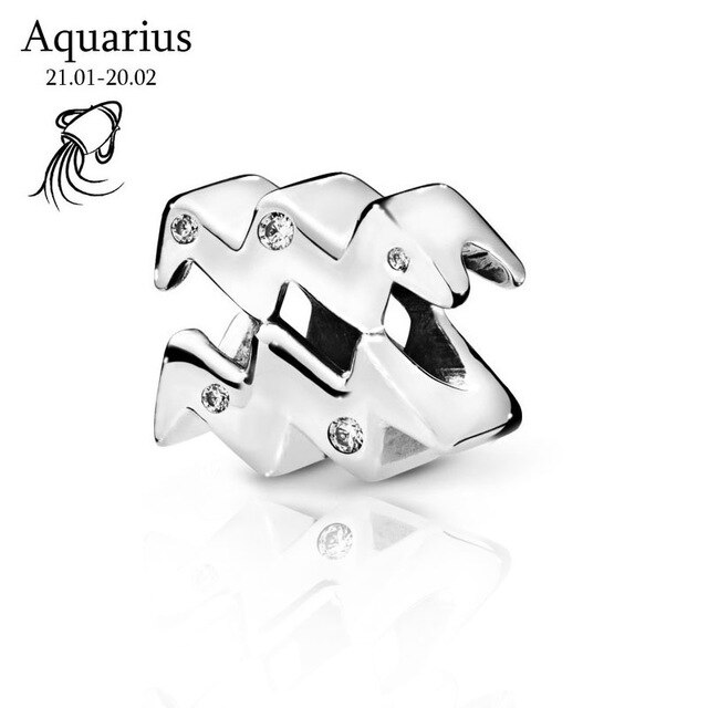 2019 inverno Nuovi 925 Branelli Dell'argento sterlina 12 Costellazioni Dello Zodiaco Pendenti E Ciondoli fit Originale Pandora Braccialetti Donne Gioielli FAI DA TE: pdl738