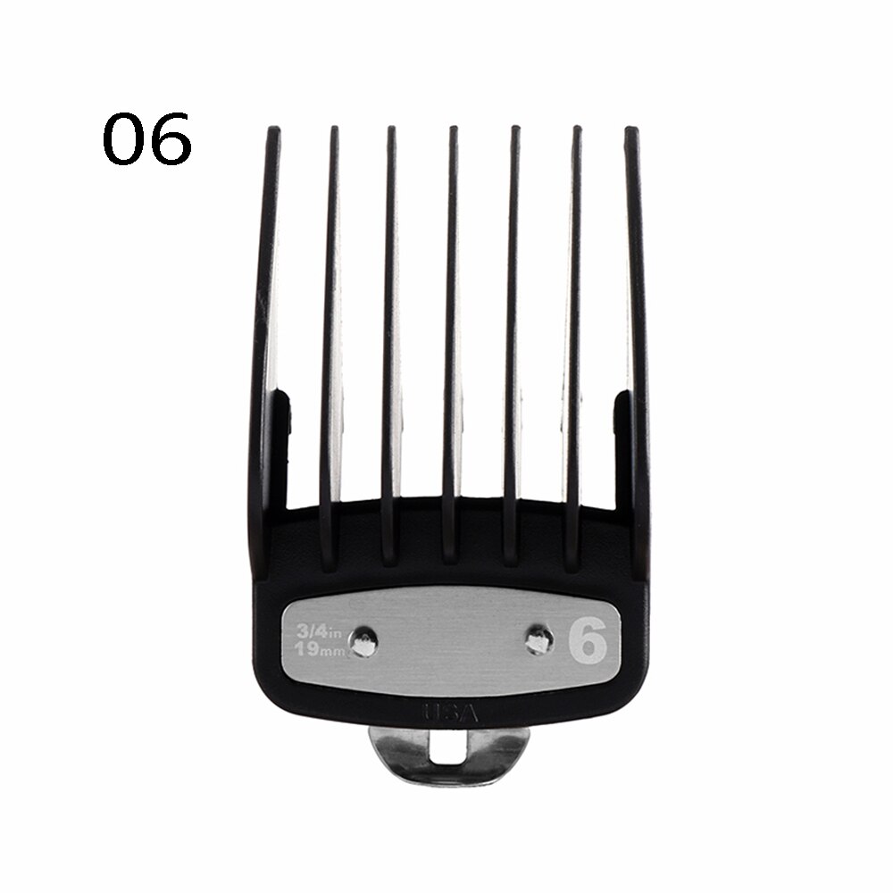 Cortapelos de para hombres, peine guía de corte, accesorio de 3-25mm, herramientas de peluquería universales profesionales, 10 piezas: 06