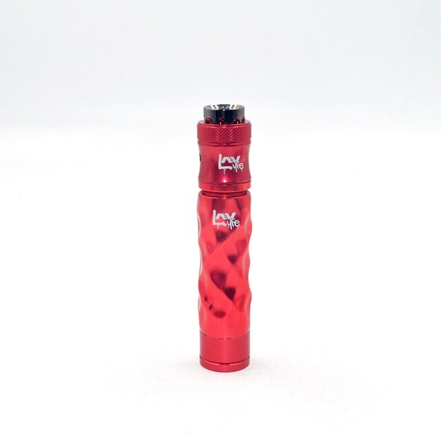 E Cigarette AV Mechanical Mod Avidlyfe Mod Kit Avid Lyfe Twist Mech Mod 18650 Battery with 510 Thread Drip Atomizer Vaporizer: Red