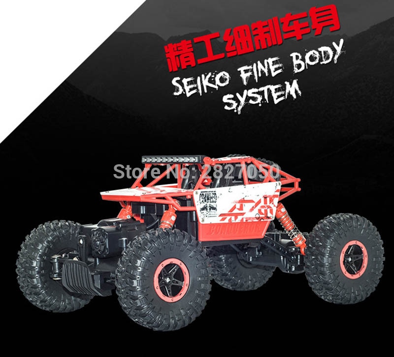 2.4G 4CH 4WD Rock Crawlers climbing RC Car 4x4 Driving Car Double Motors Drive Bigfoot Car Remote Control Off-Road Vehicle toy