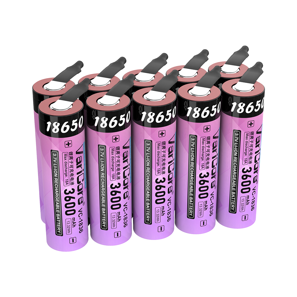 Akumulator litowo-jonowy VVV-stopień A, 18650, 3,7 V, 3600 mAh (z folią niklową)/akumulator robić wielokrotnego ładowania/bateria zasilająca