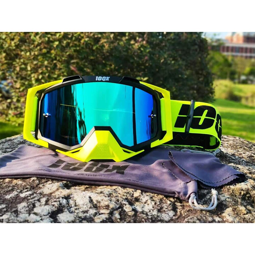 Ioqx Crossmotor Goggles Uv-bescherming Motocross Bril Atv Off Road Skiën Fietsen Lens Sunglass Outdoor Sport Helm Maskers