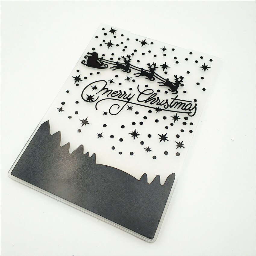 10.5x14.5cm Snowflakes Embossing folders Plastic bump Scrapbooking DIY Template Fondant indentation Cake Photo Album Card Make