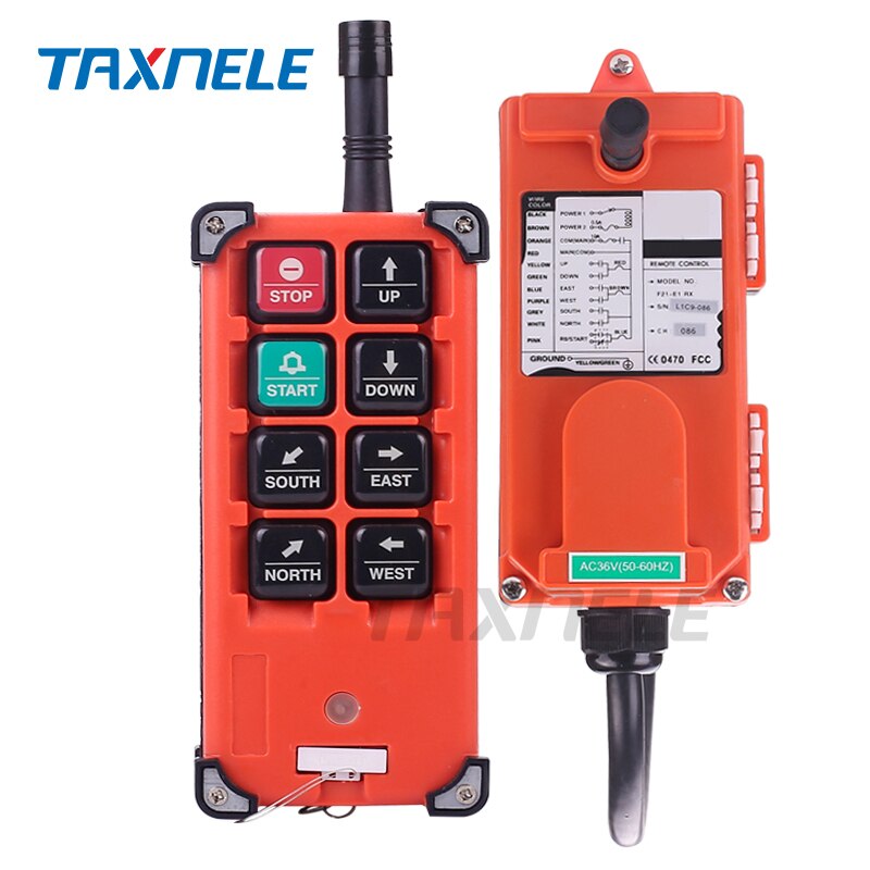 Industrial remote controller AC 220V 110V 380V 36V DC 12V 24V wireless switches Hoist Crane Control Lift Crane 868mhz 315mhz