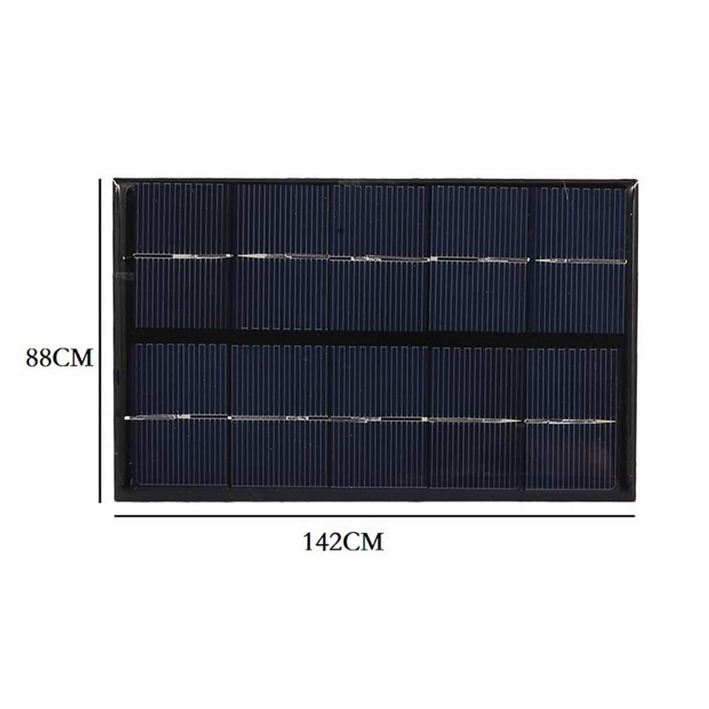 Cargador de batería de Panel Solar DIY, módulo Solar de 5W y 5V con puerto USB, placa de carga Solar portátil para teléfonos móviles