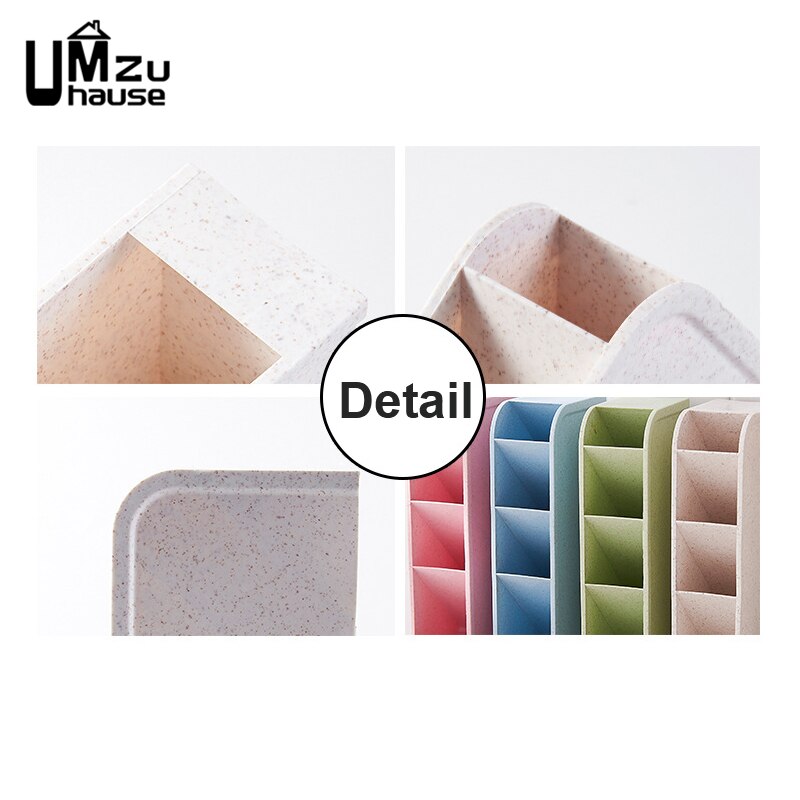 Cajas de almacenamiento para lápices, cajones divisores de maquillaje, soportes para cepillo de dientes, organizador multifunción, organización de la oficina en casa