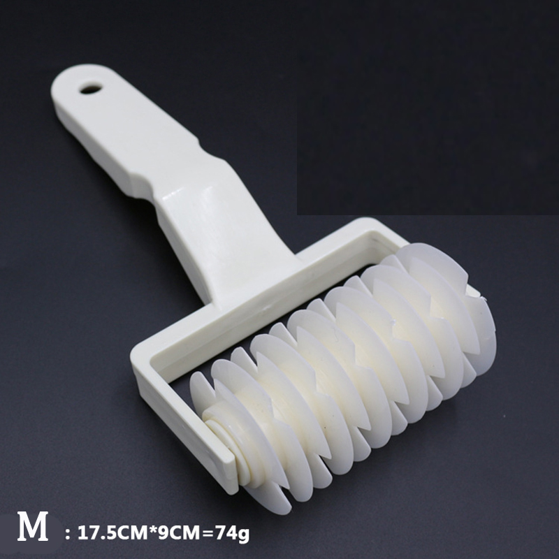 Muovinen leivontatyökalu vetoverkko pyörä veitsi pizza taikina ristikko telaleikkuri taikina keksi piirakka askartelu keittiötarvikkeet zxh: M