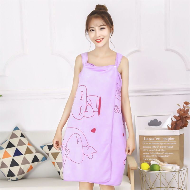 2 Stuks Vrouw Slijtage Formule Badhanddoeken Robe Sets Voeg Verdikking Volwassen Dames Beha Badjas Rok Super-Absorberende Japan nachtkleding