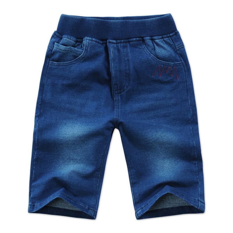 2-13 år børne sommertøj drenge jeans denim shorts afslappet elastisk talje dreng shorts denim  dq278: 11