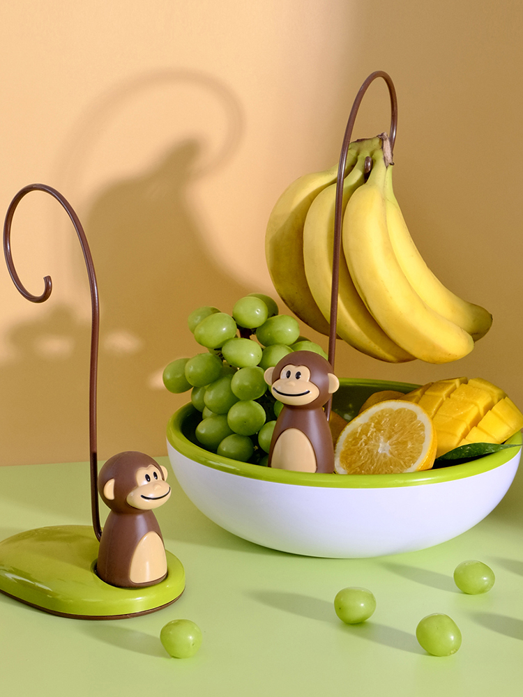 LEBENS Affe bilden Banane Aufhänger Obst Wartung Frische Lagerung für Wohnzimmer Bananen Haken Stehen Banane Halfter Wohnkultur lebens
