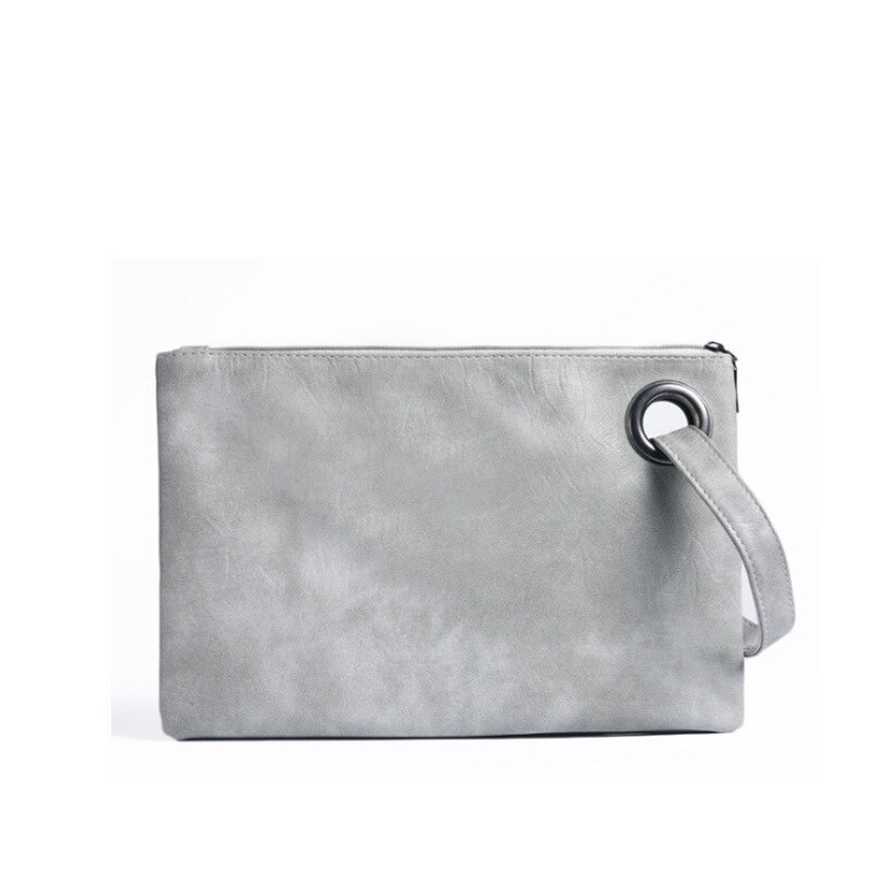 Clutch Bag Eenvoudige Retro Dame Handtas Mode Grote Capaciteit Clutch Rits Envelop Tas