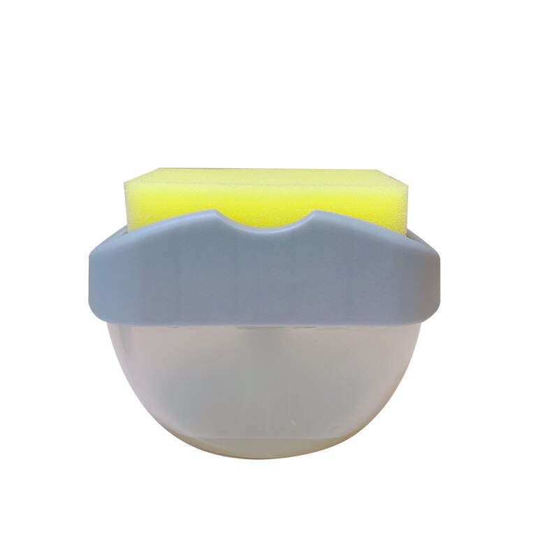 2-In-1 Zeepdispenser En Spons Caddy Spons Doos Met Zeep Pomp Dubbele Laag Spons Scrubber Houder case Container: 02