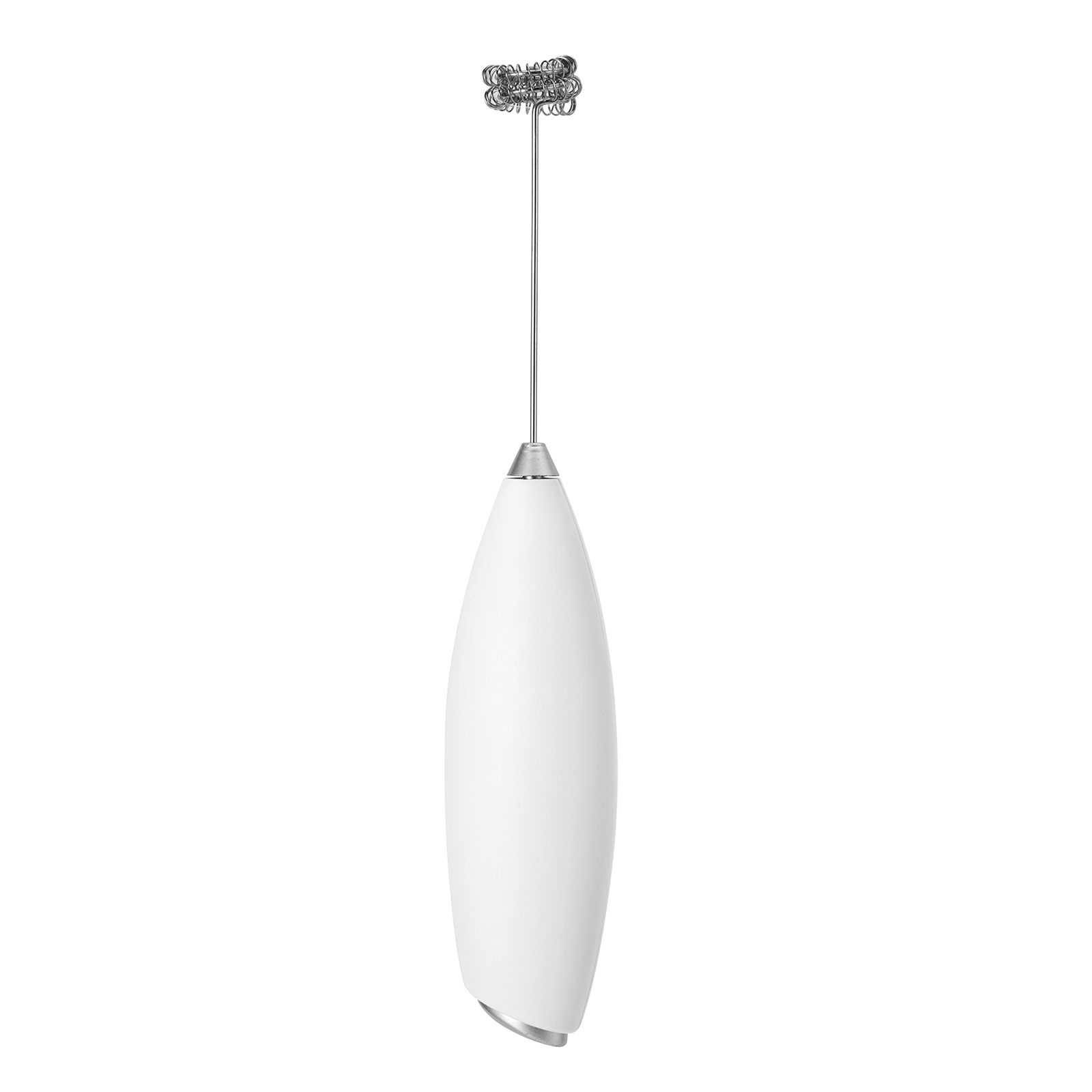 Batidora de mano eléctrica para huevos, Espumador de leche, Mini mezclador de bebidas inalámbrico, herramientas para agitar la cocina del hogar, 1 ud.: Blanco