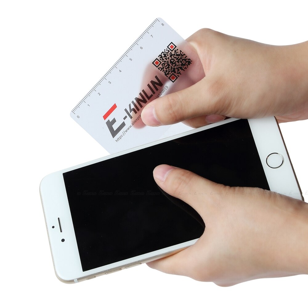 Plastic Ruler Measuring Teardown Open Mobile Phone LCD Screen Disassembly Repair Pry Opening Tool Scraper Tools Business Card