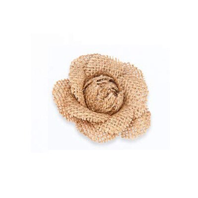 Jute blomst slik taske serviet ring bestik holder rustik land bryllup taksigelse julebord centerpiece dekoration: C