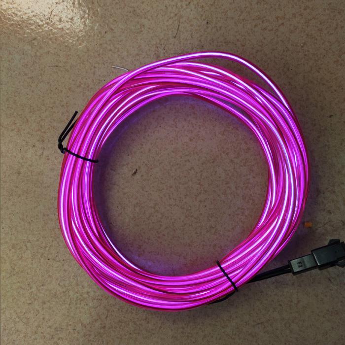 Glowing Line Light Neon Light To Do Word Material Handmade Model Mini Neon Light Line Thin: 1m Battery Purple