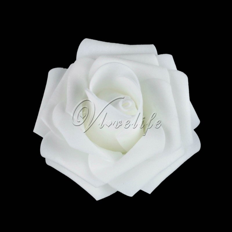 100 Stuks Pe Foam Rose Bloem Hoofd 7Cm Kunstmatige Rose Bloemen Boeket Handgemaakte Bruiloft Woondecoratie Feestelijke & Party plakboek: white