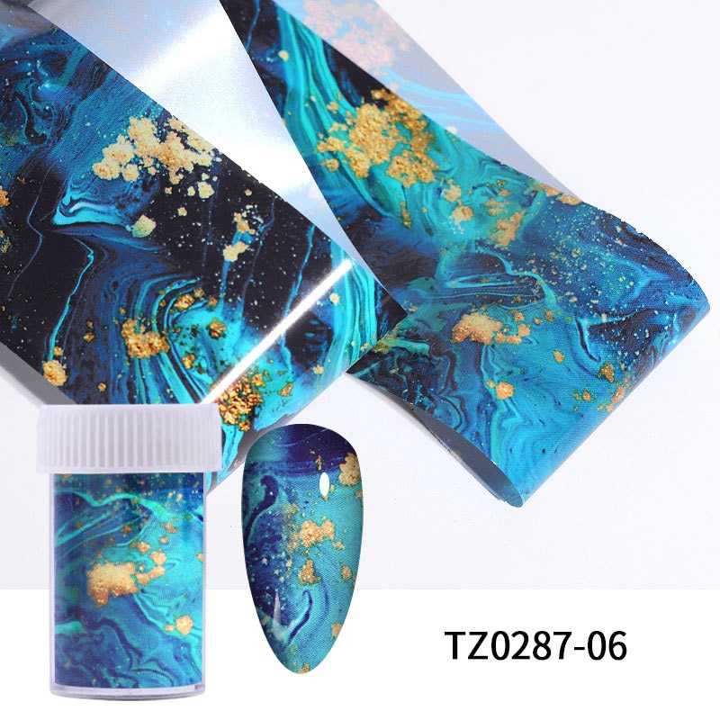 3D Nail Sticker Nail Decals Nail Art Decoraties Inkt Smudge Nagels Accessoires Cloud Sterrenhemel Nagel Stickers Nagels Accesorios: 5