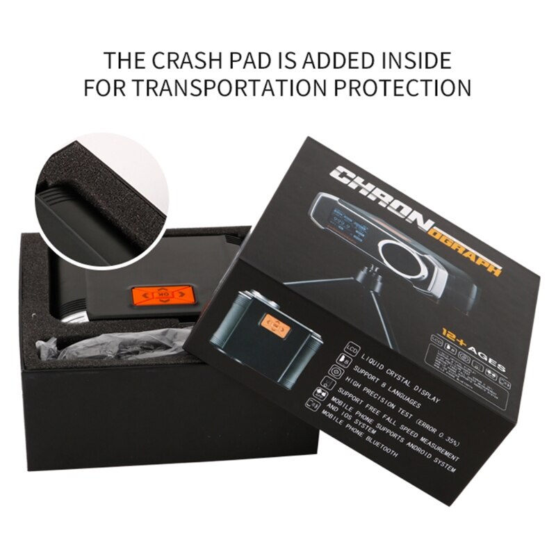 LCD Display Matching Chronograph Shooting Speed Tester Velocity Meter Velocimetry Measuring with Phone APP &amp; Tripod