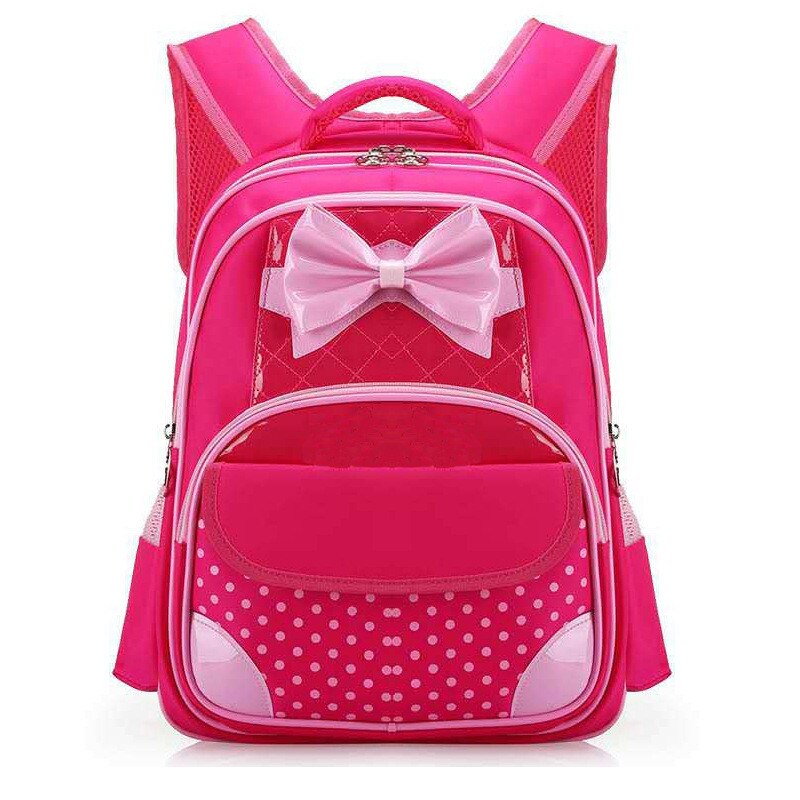 新しい子供のランドセル子供のバックパック小学校のバックパック整形外科通学サッチェルmochila infantilジップ: Red