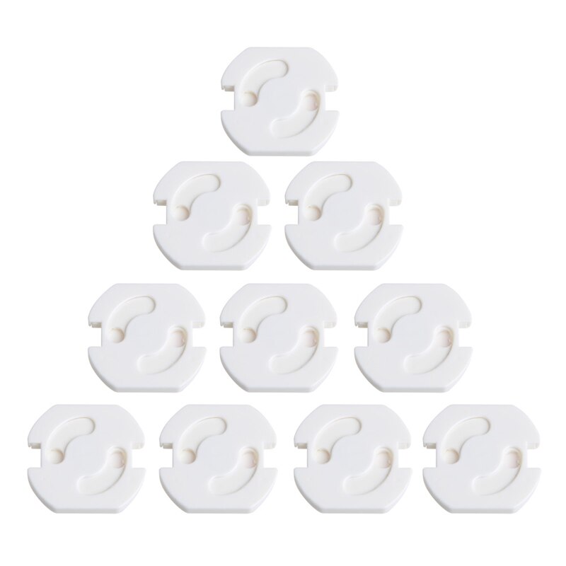 10pcs EU Power Socket Electrical Outlet Baby Kids Child Safety Guard Protection Anti Electric Shock Plugs Protector Rotate Cover