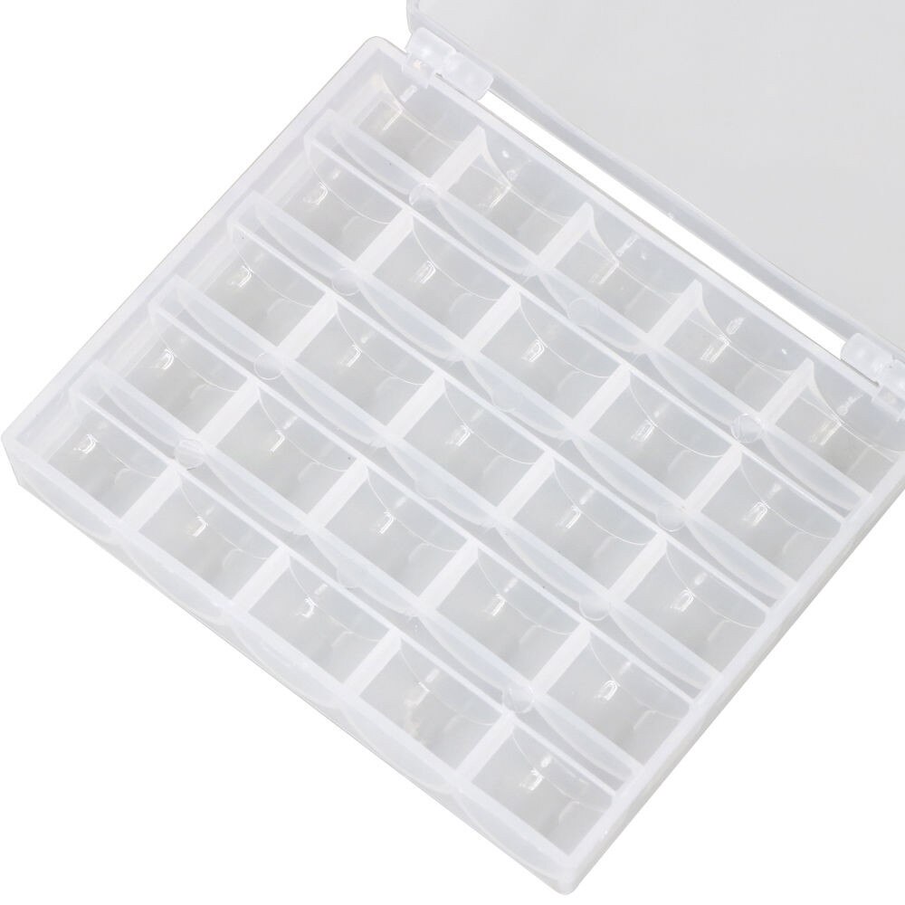 25 thread sewing bobbin storage box sewing bobbin storage box Home Organizer storage Tools Plastic Case Accessories