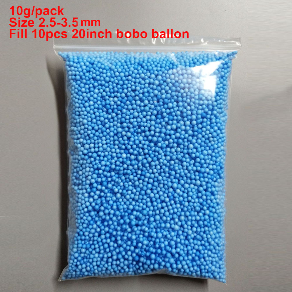 10g 2.5-3mm Foam Beads Colorful Styrofoam Beads Foam Balls Arts Crafts Party Decorations Boxes Vase Bobo Ballon Fillter: ROSE RED