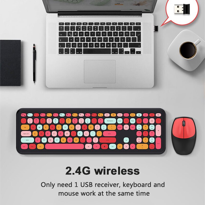 2.4G Wireless Gaming Keyboard Mouse Set Gaming Mouse Magic Keyboard Combo For Laptop Computer PC Gamer Mice Computer Mause Kit