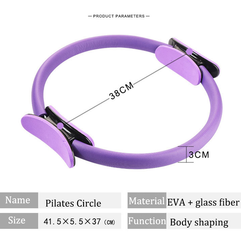 Pilates yoga ring magisk wrap slankende bodybuilding træning heavy duty pp + nbr yoga materiale omkring 5 farver