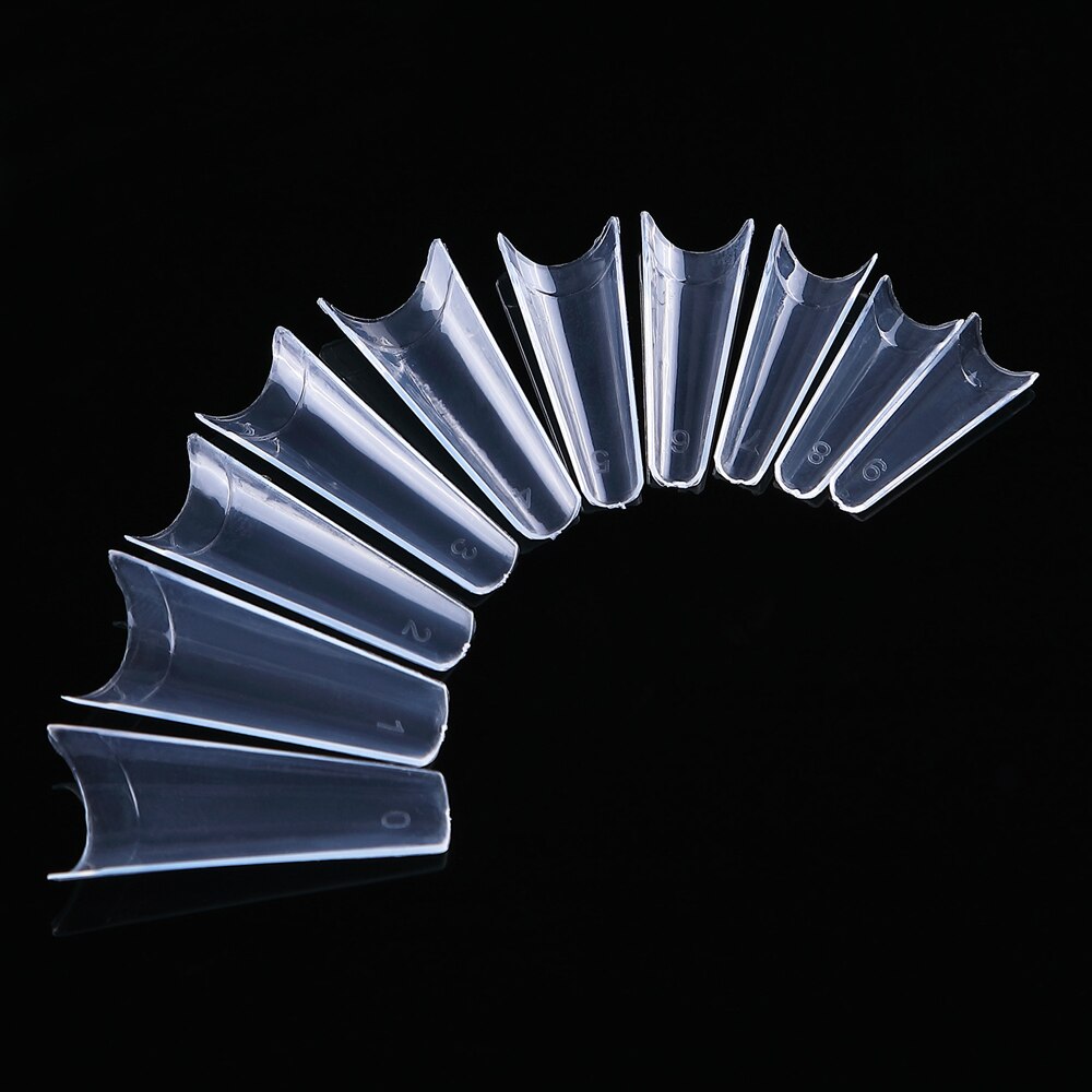 500 stuks 10 maten gladde oppervlakte nep nagel kunst patch vinger verlengstuk nagel tips gladde oppervlakte nep nagel kunst patch