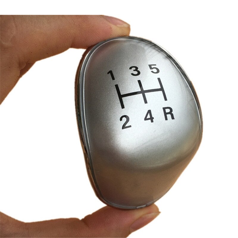 Car Styling Gear Shift Knob Cover Badge Emblem Cap For Ford Focus MK2 MK3 Fiesta MK7 Transit Connect Kuga C-max FL B-max S-max: Silver Cap 5 Speed
