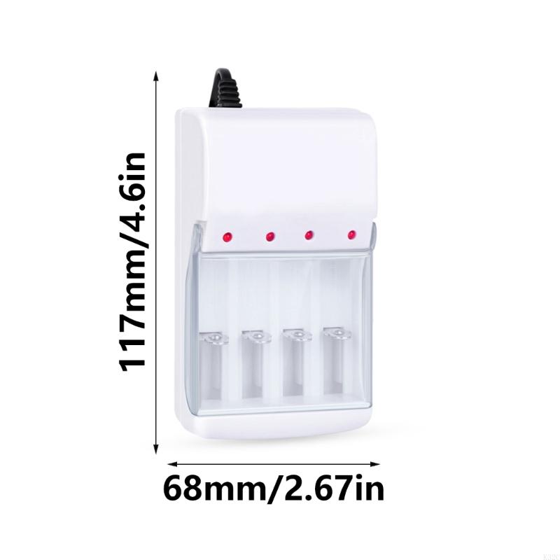 K32C veelzijdigheid Batterij oplaadadapter voor 4pcs 1.2V 2A/3A oplaadbare batterijen