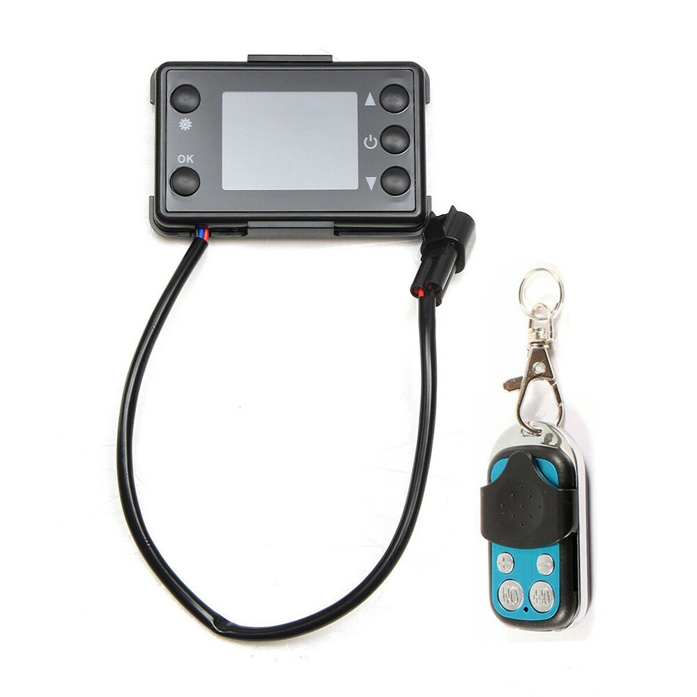 Varmekontroller bryter bil 12/24v lcd monitor luft parkering diesel oppvarming