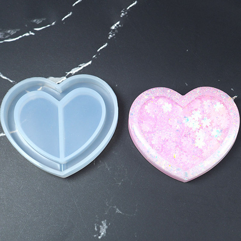 1pcs Shaker Molds Quicksand Epoxy Popsicle Resin Molds Silicone Mold Star Bear Key Chain Charm Craft Pendant Tools: 3