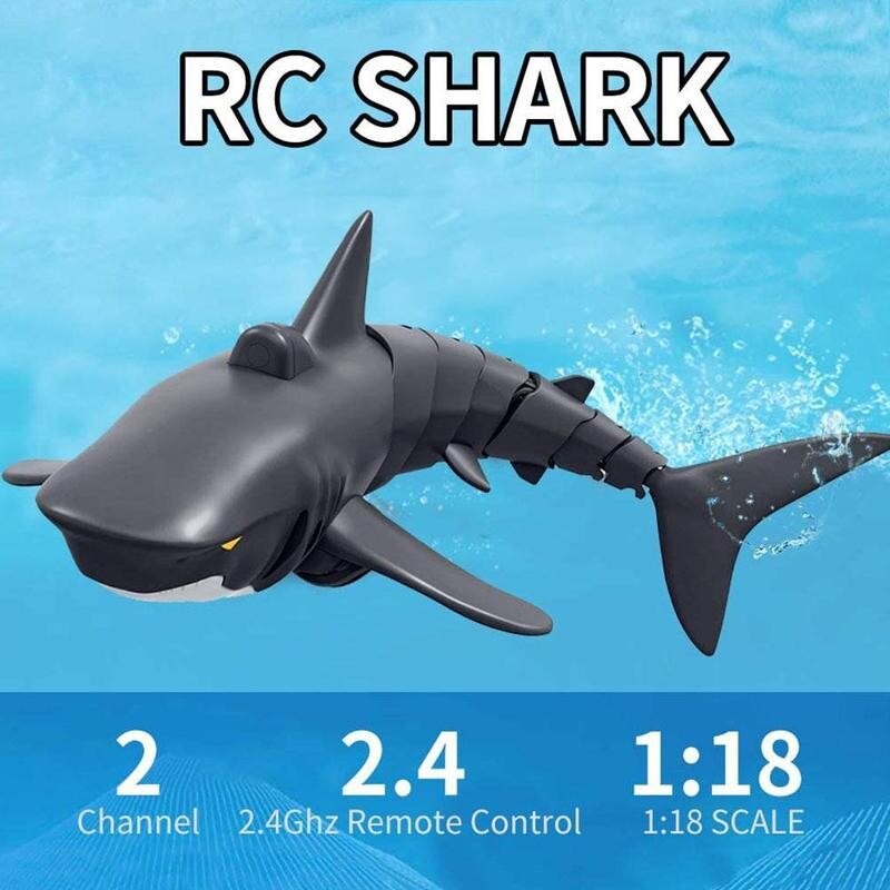 2.4G télécommande requin jouets RC requin électrique bain jouet Simulation bateau piscine salle de bains eau jouer jouet enfants jouets