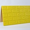 Witte Bakstenen Muur Effect Vinyl Behang Rol Pvc 3d Behang Voor Hotel/Ktv/Cafe/Bad Center Decor fabrikant Muurstickers: Yellow