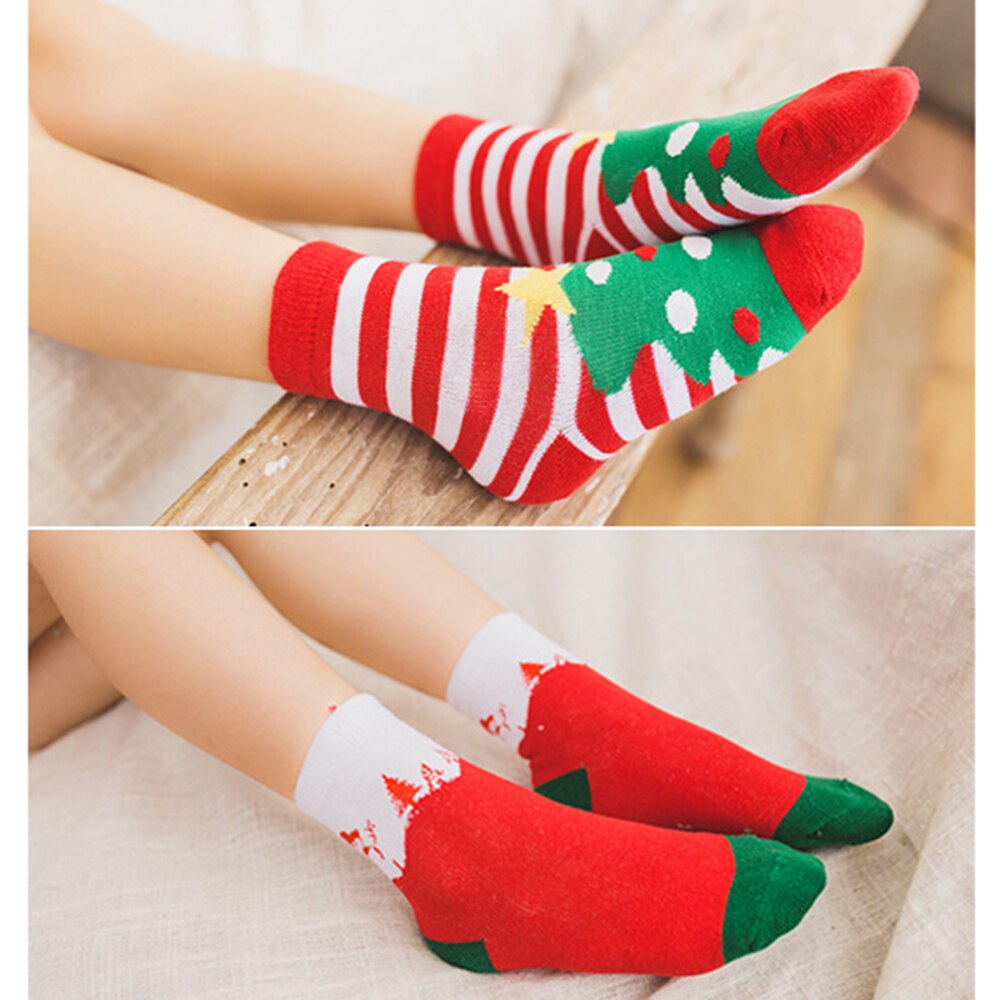 5 paren/set Baby Katoenen Sokken Jongens Meisjes Kerst Sokken Match Kerst Kostuum Voor Kid Kinderen Christmas Party Nieuwjaar Party