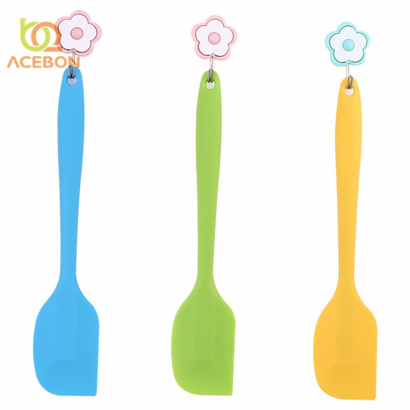 28*6cm Kitchen Silicone Cream Butter Cake Spatula Mixing Batter Scraper Brush Butter Mixer Cake Brushes Baking Tool Kitchenware